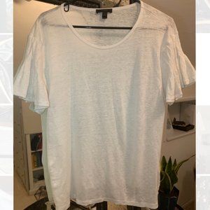 J Crew Flutter Sleeve Top